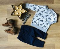 Chino Hose gefüttert  Next Sweatshirt Pullover Giraffe 80 H&M Saarland - Homburg Vorschau