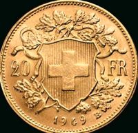 20 Schweizer Franken in Gold ( Vreneli  ) Baden-Württemberg - Oberried Vorschau