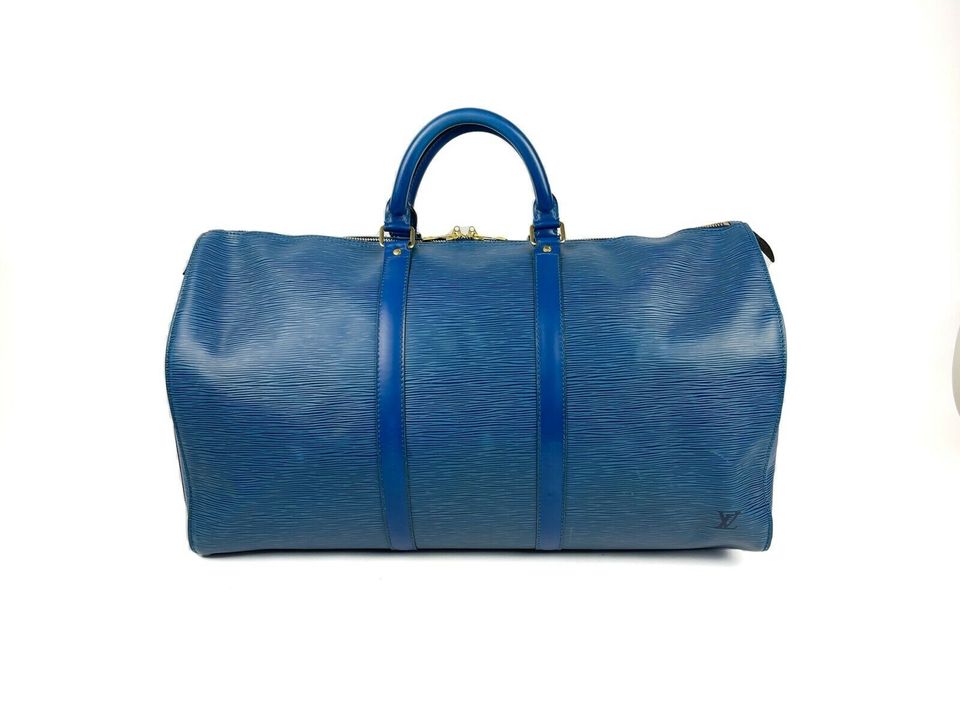 LOUIS VUITTON Reisetasche KEEPALL 50 EPI TOLEDO Bleu Blau Tasche in Hamburg