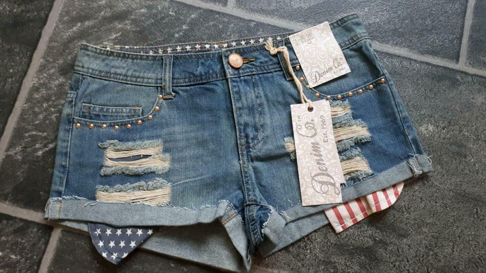 Primark Jeans Hot Pants U.S.A Amy 34 NEU mit Etikett in Dortmund