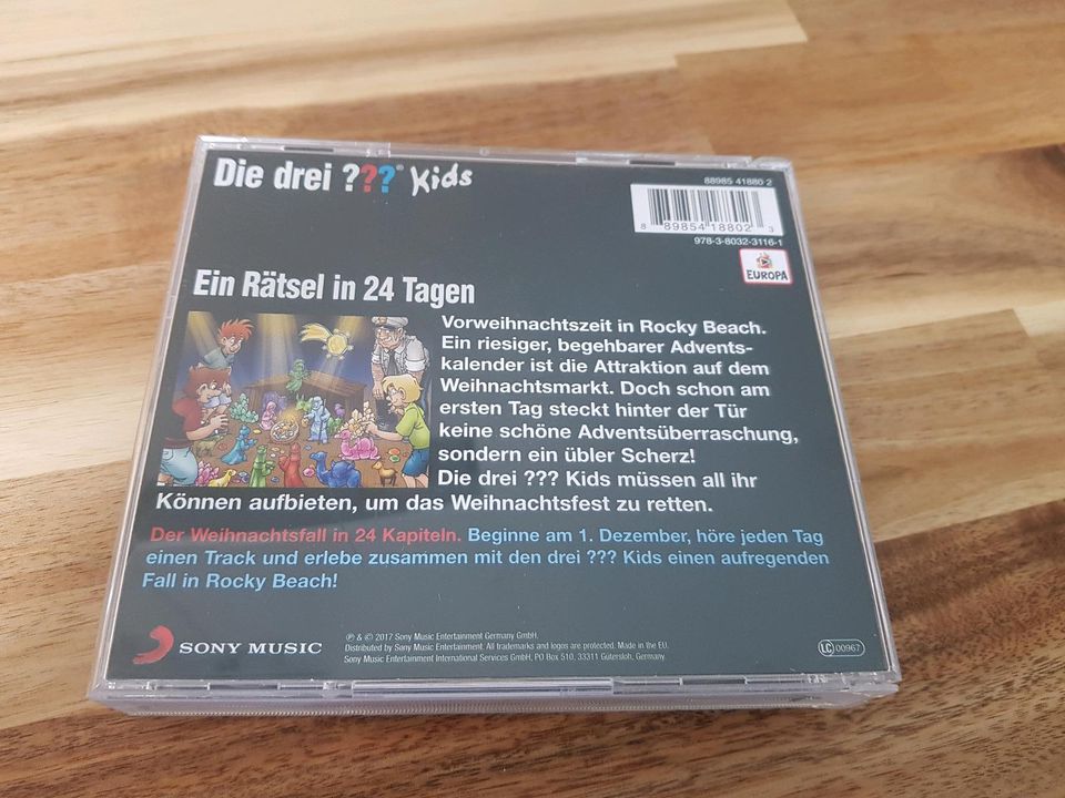 CD Die drei??? Ein Rätsel in 24 Tagen (so gut wie neu) in Rutesheim  