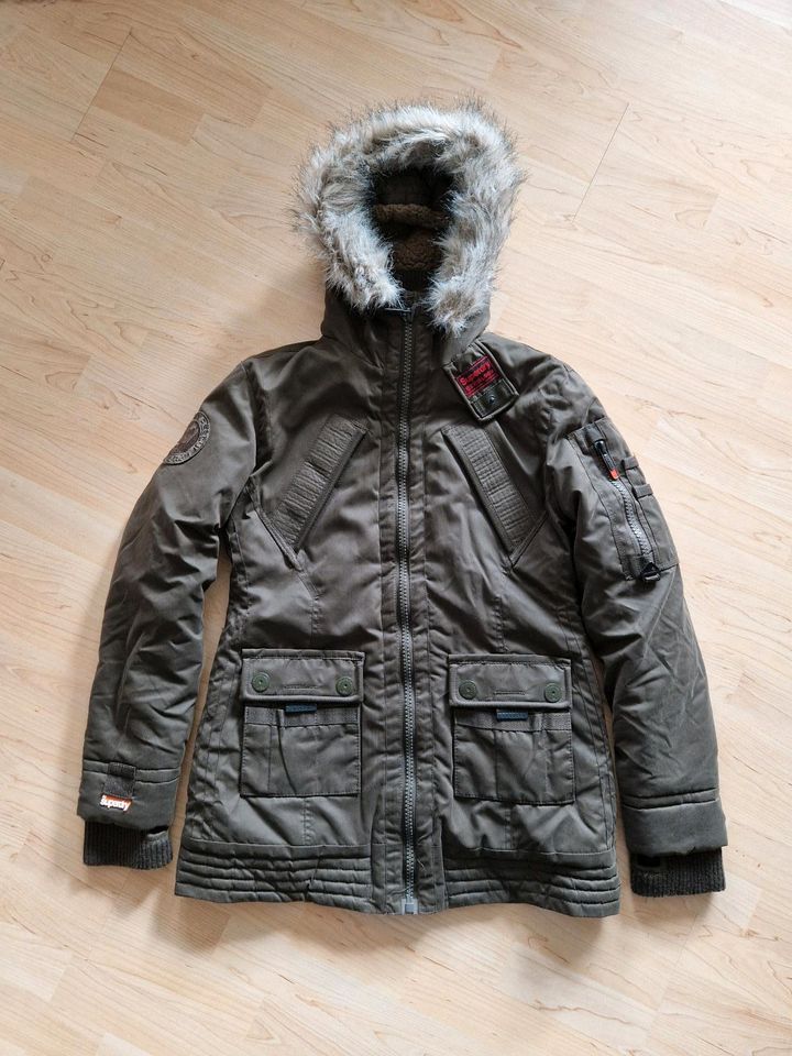 100 % Superdry Japan Parka Jacke Kapuze British Design NP 199€ in Rüsselsheim