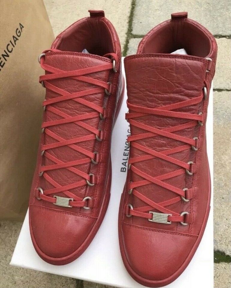 Balenciaga Arena Sneaker Rot Rouge Off White Größe 44 Triple S in Erfurt