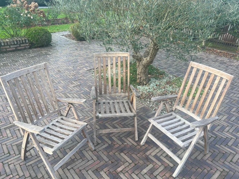 Teak Holz Garten Stühle in Voerde (Niederrhein)