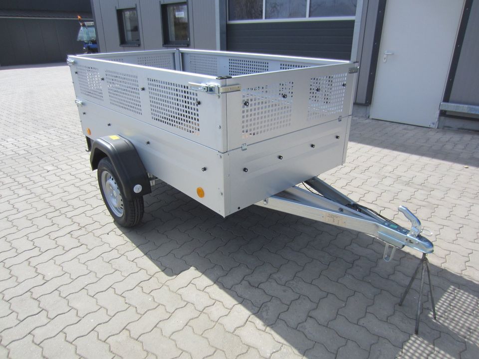 Kastenanhänger TPV TL-EU2 mit Gitteraufsatz, 750kg, neu in Osterrönfeld