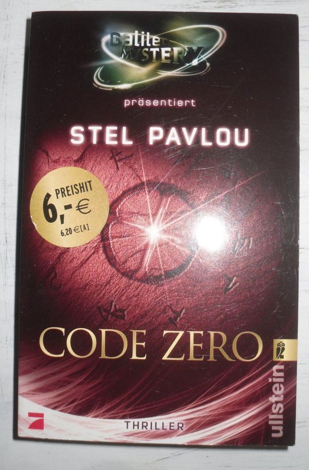 Buch Thriller CODE ZERO - Action Prophezeiungen Artefakte in Ramstein-Miesenbach