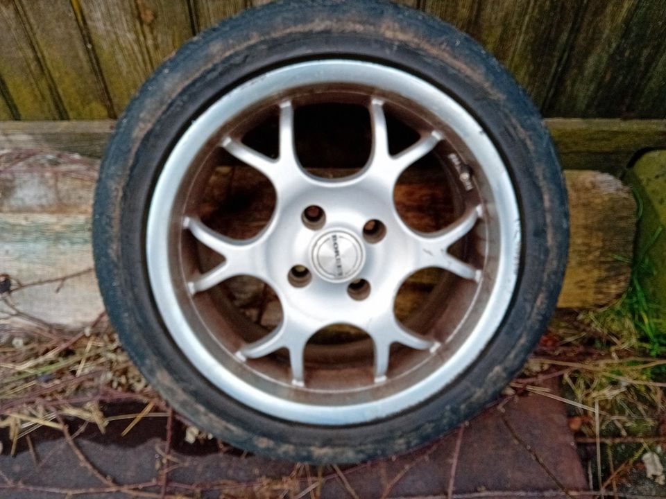 4xAlu-Felgen Borbet.15zoll / 4x100 / Golf 3 / ET35 kein Profil ! in Kleinblittersdorf