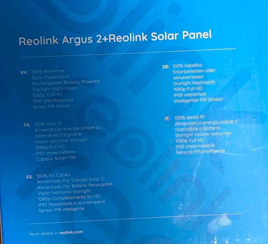 Argus 2 mit Solarpanel :: Überwachungskamera in Düsseldorf