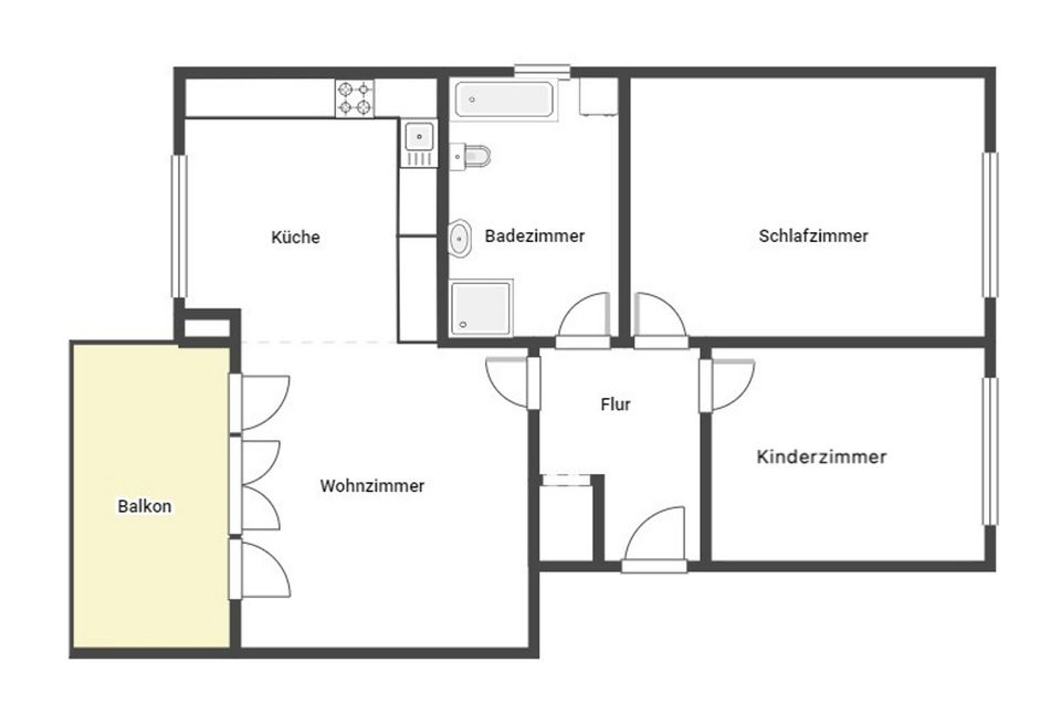 Bezugsfrei! Moderne 3-Zimmer-Neubauwohnung mit großem Balkon in Berlin