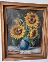 Gemälde Ölbild,  um 1930 Sonnenblumen Stilleben  unleserlich sign Neustadt - Alte Neustadt Vorschau