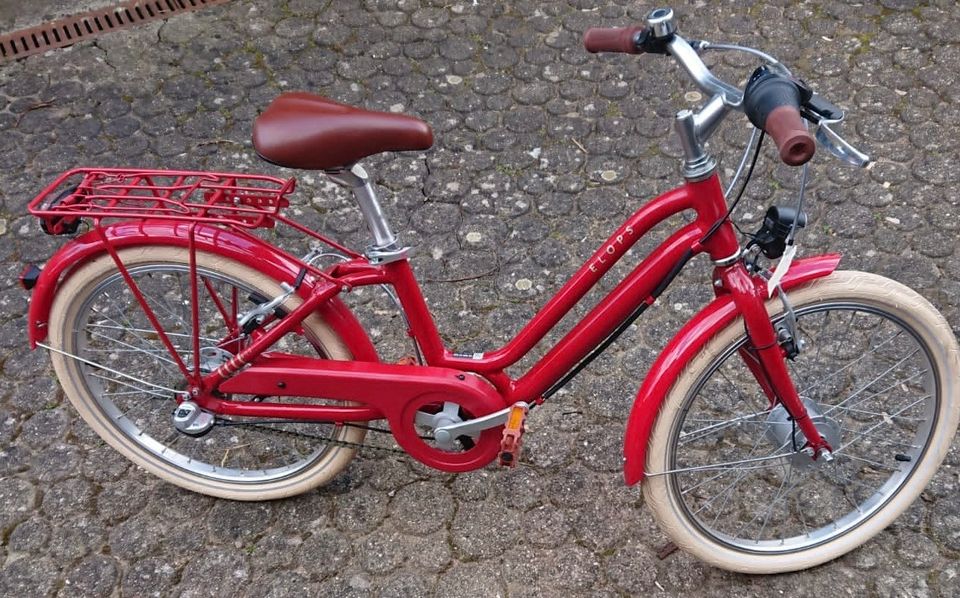 Kinderfahrrad City Bike 20 Zoll Elops 900 rot in Bexbach