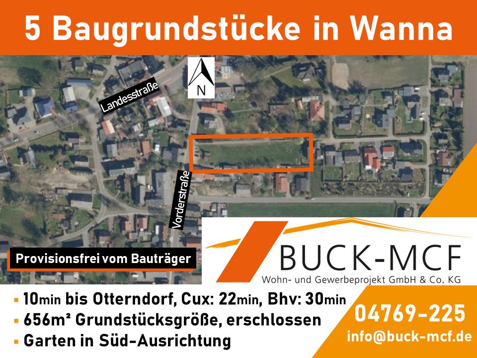 Baugrundstücke in Wanna - erschlossen + provisionsfrei in Wanna