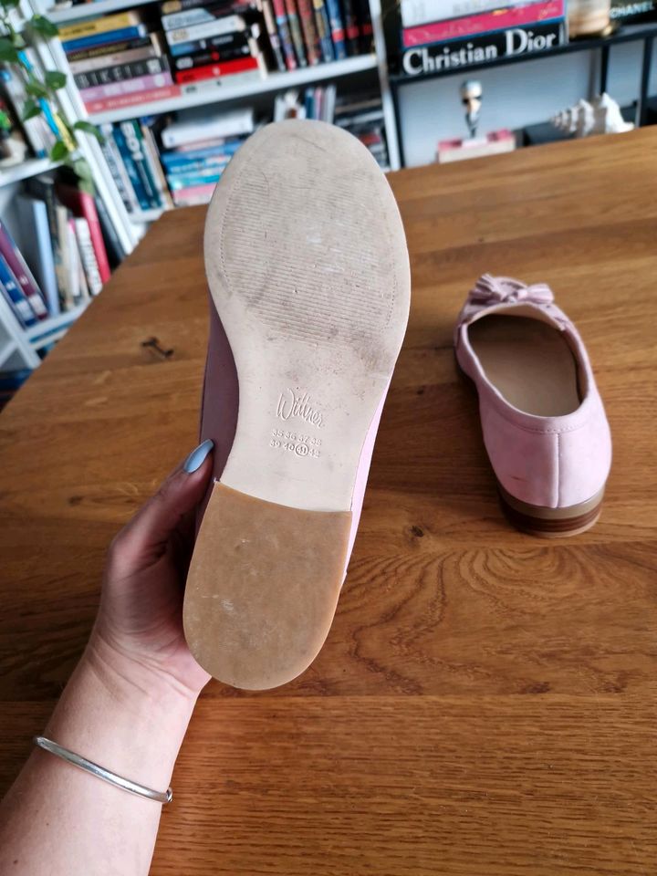 Lila Schuhe loafer ballerinas Größe 41 Leder in Rosenheim