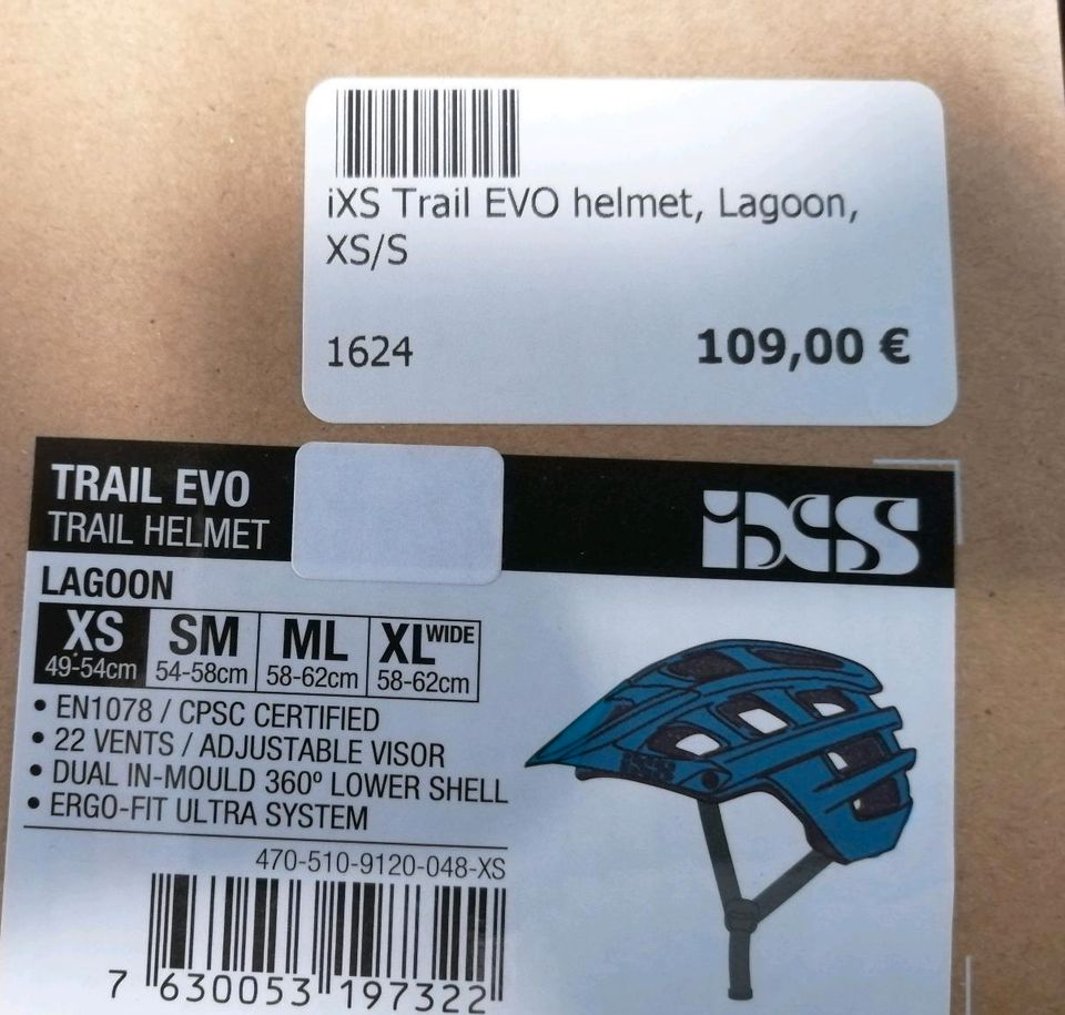 -50%%%% NEU!!! IXS Helm Trail RS EVO Lagoon Mountainbike Enduro in Lüdenscheid