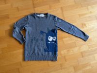 Pullover Pulli anthrazit grau blau vertbaudet Monster 140 Jungen Kr. München - Unterföhring Vorschau