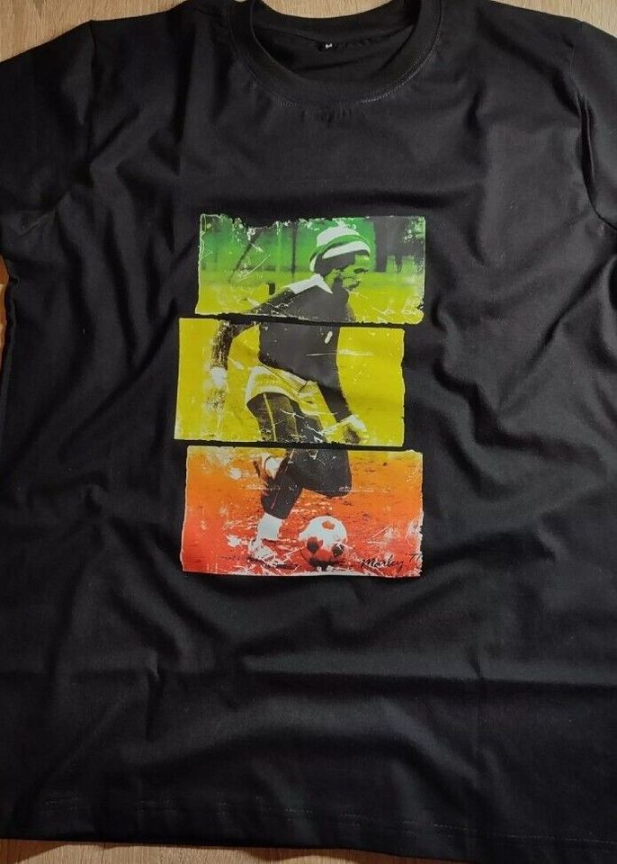 Bob Marley - Rasta Tricolour Football T-Shirt - Neu -Gr. XXL/XXXL in Volkmarsen