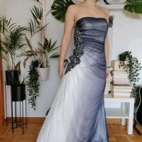 Ballkleid Abendkleid Schulterfrei Batik Gerafft 36 S Glitzer edel Niedersachsen - Melle Vorschau