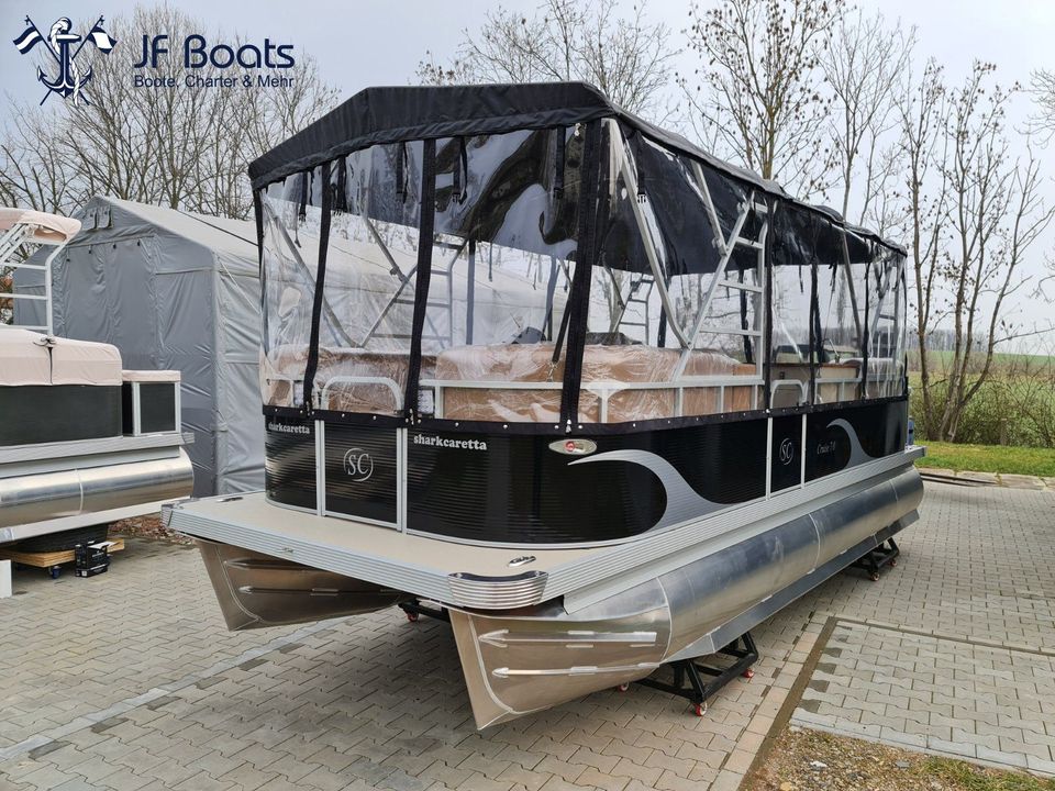 Pontonboot SC7 Ponton Boot Motorboot TOP! CE! Vorführboot Pontoon Boot Pontoonboot Floß in Hartha