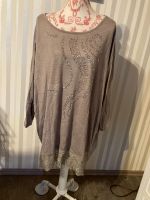 Shirt beige Glitzer spitze am Saum Gr 54/56 Nordrhein-Westfalen - Herne Vorschau