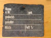 Schild Kuh Zucht Stall ddr lpg 30*24cm rar selten Brandenburg - Bad Freienwalde Vorschau