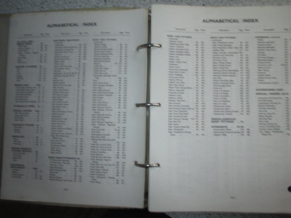 Ersatzteilkatalog Ersatzteilliste Triumph TR 4 , Original Ausgabe in Alsdorf