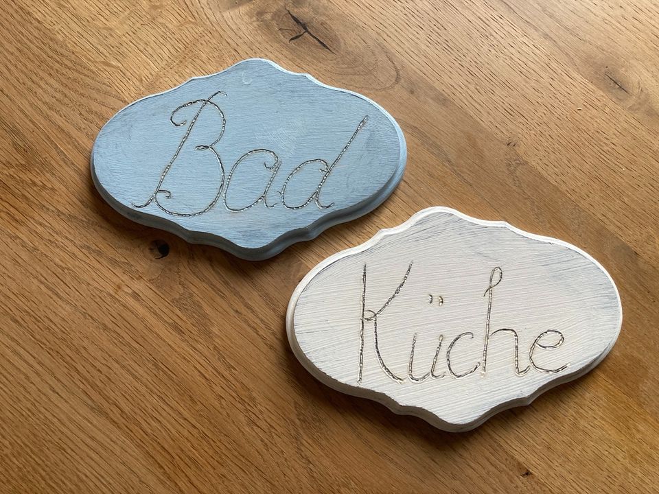 (Tür) Schilder aus Holz, Vintage, Bad und Küche in Dresden