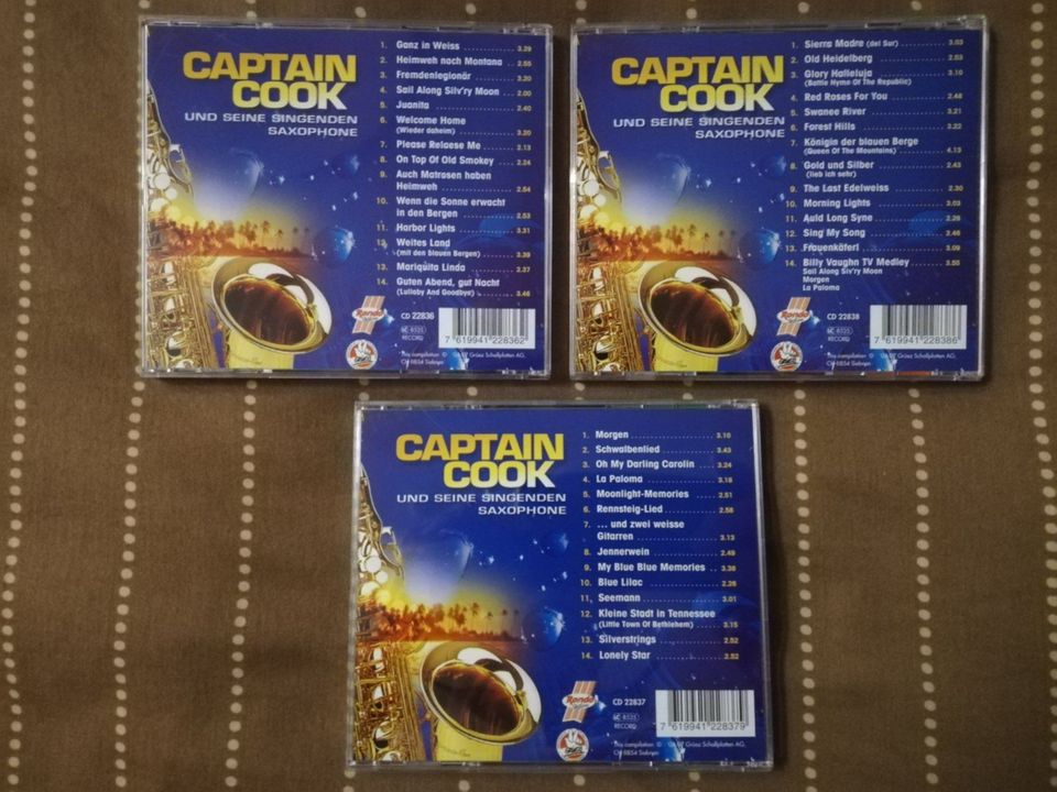 3 CDs, Captain Cook, "Romantische Träumereien", 1a-Zustand in Meckenheim