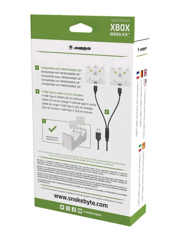 SNAKEBYTE XSX BATTERY:KIT SX™ (WHITE), Akku Pack, wiederaufladbar in Recke