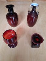 4 mal Glaskunst aus Böhmen (Handarbeit - Mundgeblasen) Hessen - Brombachtal Vorschau