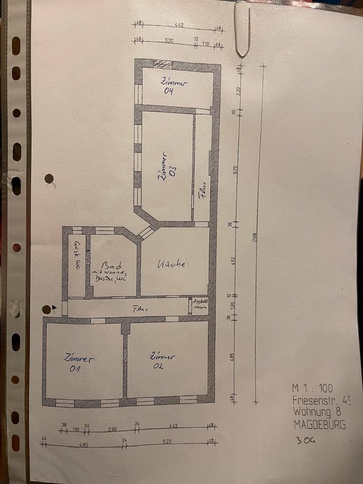 4-Raum Wohnung im Stadtfeld-Ost I Friesenstraße 45 in Magdeburg