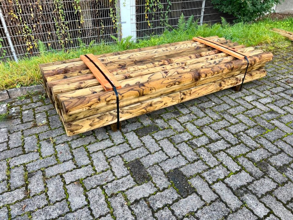 Palisade Rundholz Schneefangholz Stangen Holz - 12 x 300 cm - KDI in Lennestadt