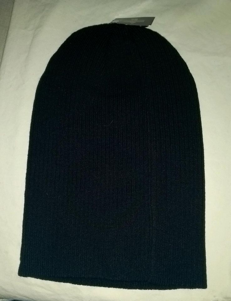 Mütze Longbeanie Strickmütze schwarz in Dresden