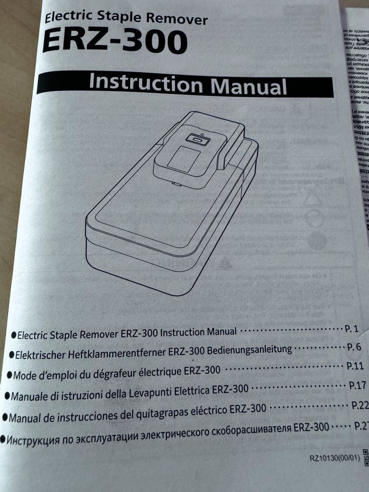 ERZ-300 Staple Remover / Tackerklammerentferner in Kleinwallstadt