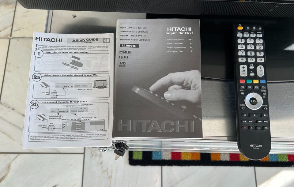 Hitachi 32“ LCD-TV L32HP01E und Echostar DSB-2220 2CI Receiver in Dülmen