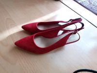 Slingpumps rot Leder neu Deichmann Thüringen - Erfurt Vorschau