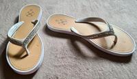 Flip-Flop Zehentrenner weiß Strass Plastik Informationen = TEXT! Thüringen - Gotha Vorschau