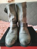 Damen Boots Buffalo echt Leder Grau Größe 40 Mitte - Wedding Vorschau