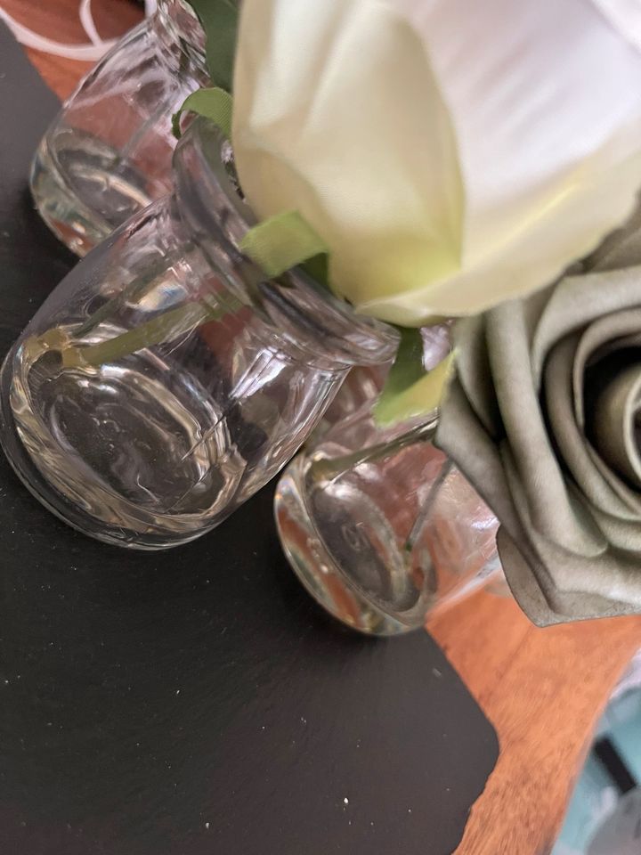 Deko Hochzeit Boho 7 kleinere Blumenvasen mit… in Düsseldorf