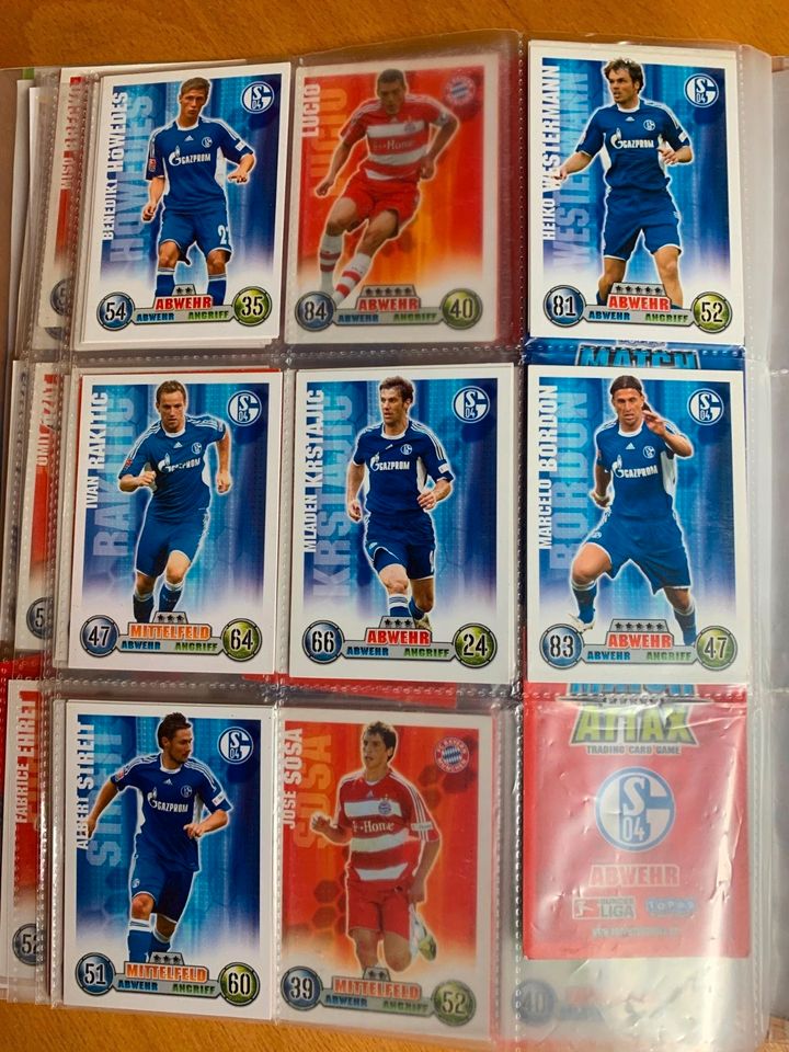 Topps Match Attax 2008/2009 Sammelmappe, Spielfeld, Box 2009/2010 in Guldental