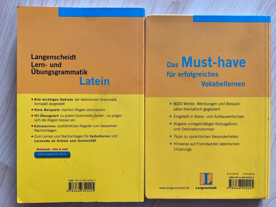 2x Langenscheidt Latein Grundwortschatz Lern- und Übungsgrammatik in Frankfurt am Main