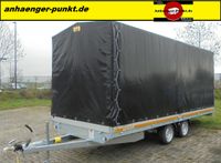 PKW XL Anhänger Hochlader TIEFER 5 m x 2 m LKW Plane SPITZDACH Nordrhein-Westfalen - Kevelaer Vorschau