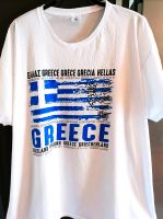 Griechenland T-Shirt weiß 5xl Greece Baumwolle Übergröße Schleswig-Holstein - Felde Vorschau