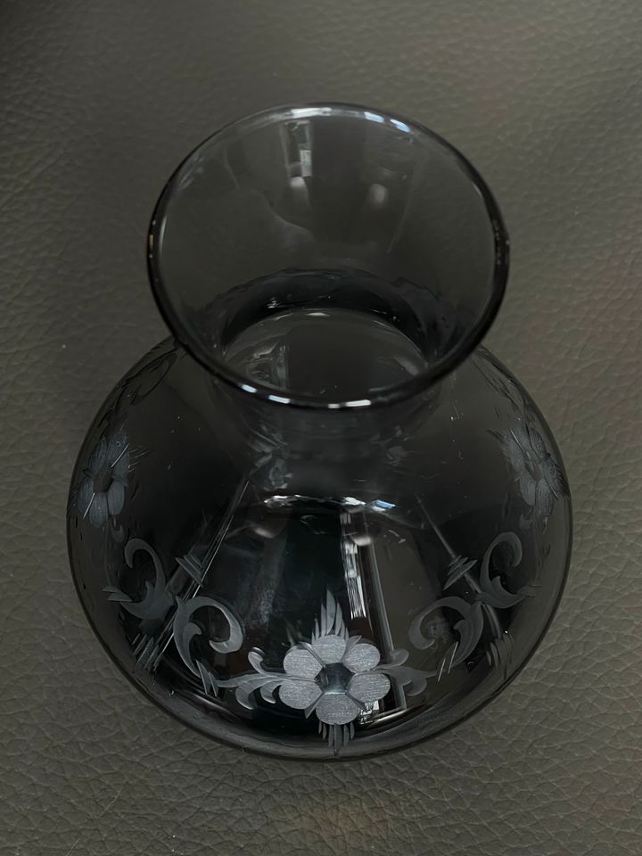 Vase Rauchglas WIS Kristall Schlenz Hirschberg WMF Mid-Century in Marl