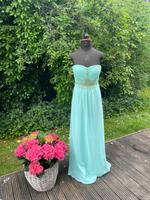 Abendkleid von Vera Mont 38 mintgrün mit goldenen Steinen Bayern - Illertissen Vorschau