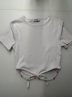 New Yorker - Damen Mädchen Shirt  mit Bauchkette - Weiß - Gr. XS Berlin - Steglitz Vorschau