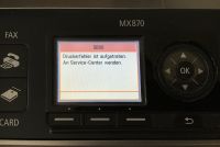 Canon Drucker MX 870 - Fehler 5B00 Mitte - Tiergarten Vorschau