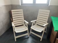 Gartenstühle Weiß verstellbar mit Auflagen Nordrhein-Westfalen - Grevenbroich Vorschau