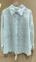Bluse mit Lochstickerei und Glitzersteinen Blau Nordrhein-Westfalen - Kaarst Vorschau
