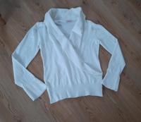 ORSAY Langarmpullover Wickeloptik Baumwoll-Mix creme, Gr. M Bayern - Weidenbach Vorschau