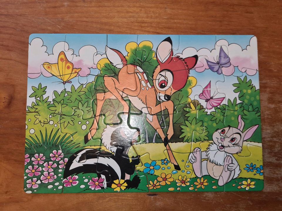 Kinderpuzzles 2 Bambi-Puzzle, Disney, 2 x 26 Teile, nostalgisch! in Telgte